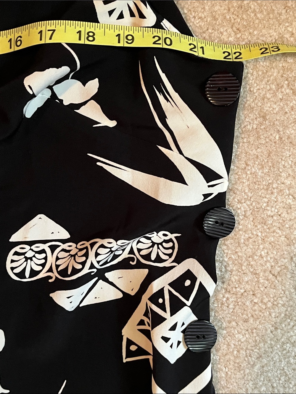 R&K Originals Black & White Side Button Maxi Dress Size 18 LIKE NEW - Picture 7 of 10